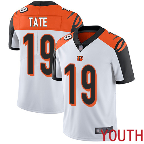 Cincinnati Bengals Limited White Youth Auden Tate Road Jersey NFL Footballl 19 Vapor Untouchable